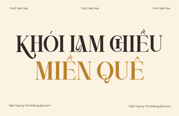 Font Việt hóa 1FTV VIP Lamcho