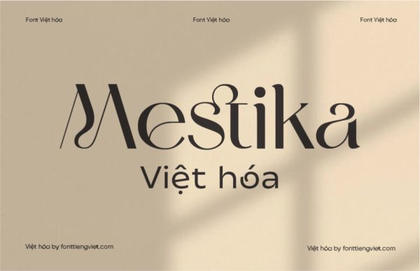 Font Việt hóa 1FTV VIP Mestika