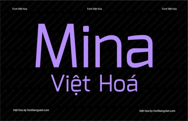 Font Việt hóa 1FTV VIP Mina Regular