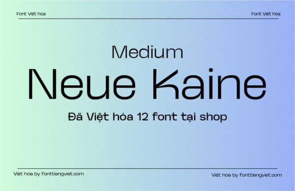 Font Việt hóa 1FTV VIP Neue Kaine Medium