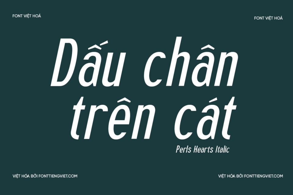 Font Việt hóa 1FTV VIP Perls Hearts Italic 1 Font Việt hóa 1FTV VIP Perls Hearts Italic