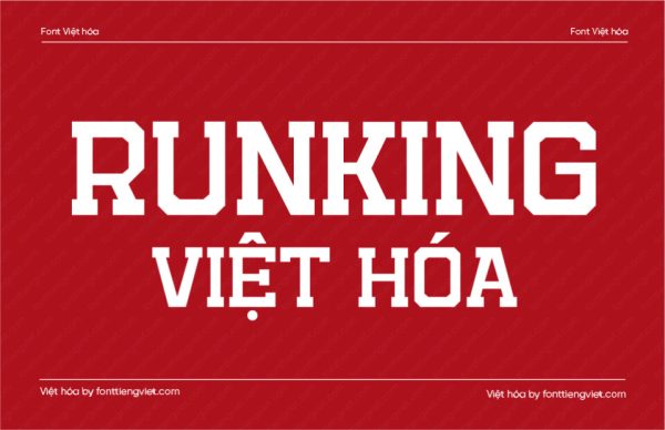 Font Việt hóa 1FTV VIP Runking Regular