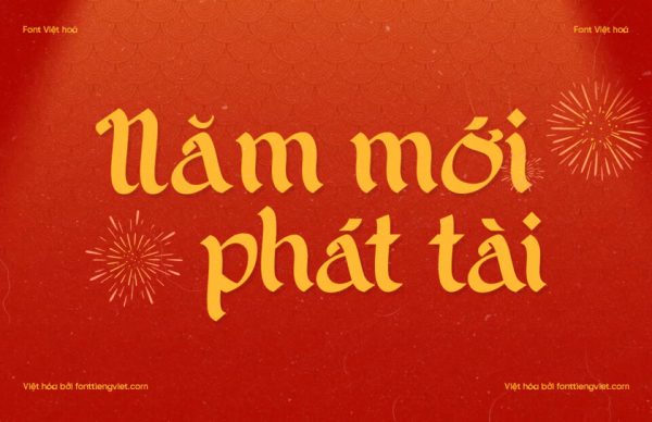 Font Việt hóa 1FTV VIP Selamat Raya