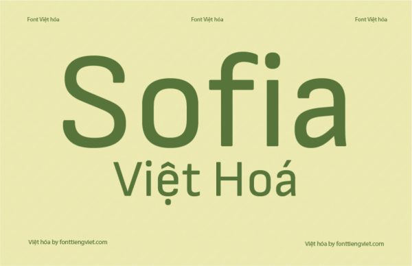Font Việt hóa 1FTV VIP Sofia Sans Regular