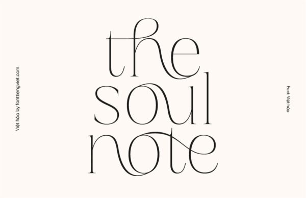 Font Việt hóa 1FTV VIP Soul Note Display