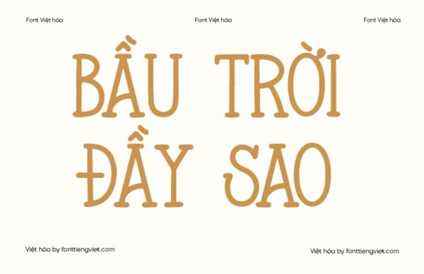 Font 1FTV VIP Star Light Việt Hóa – Font Có Chân Dễ Thương Cho Sách Trẻ Em