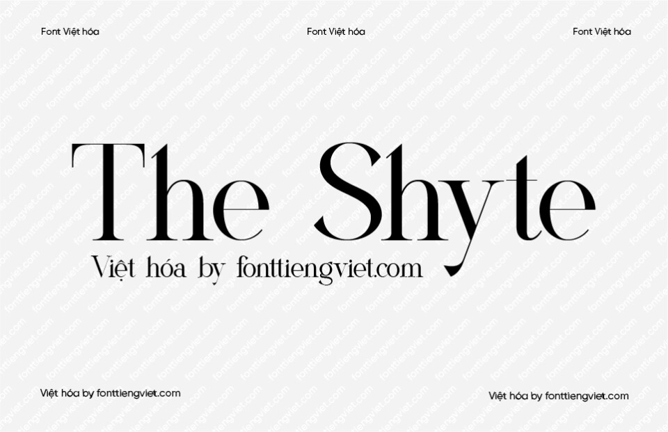 Font Việt hóa 1FTV VIP The Shyte 1 Font Việt hóa 1FTV VIP The Shyte