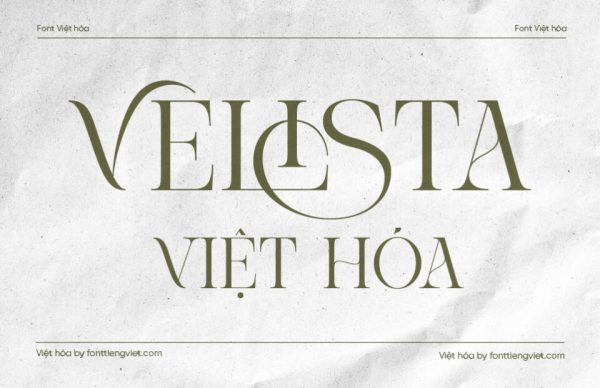 Font Việt hóa 1FTV VIP Velista
