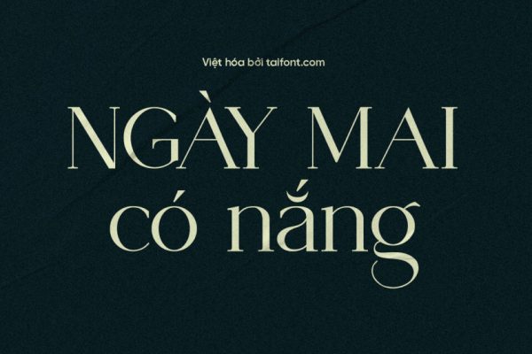 Font 1FTV VIP Vendya Việt Hóa – Font Có Chân Thanh Mảnh Sang Trọng