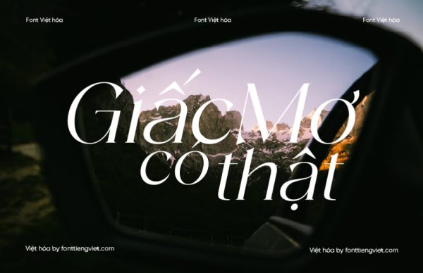 Font Việt hóa 1FTV VIP Volter Italic – Kiểu chữ Serif hiện đại, tinh tế và đầy sang trọng