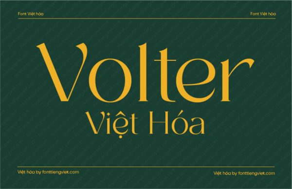 Font Việt hóa 1FTV VIP Volter Regular