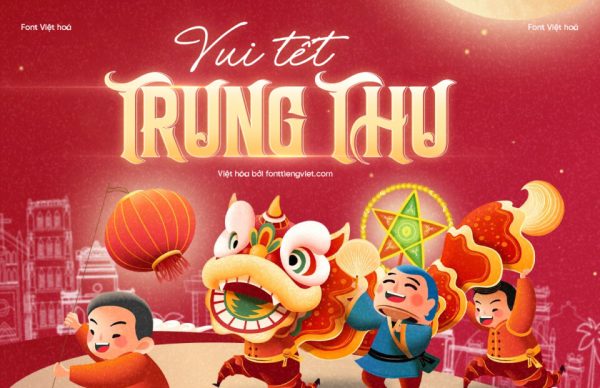 Combo 1 – Font Việt hoá Trung thu 2025