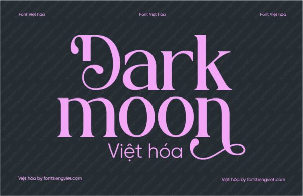 Font Việt hóa 1FTV VIP Dark Moon