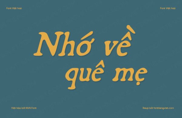 Font Việt hóa NVN Broadsheet Italic