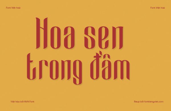 Font Việt hóa NVN Cameo Sweet