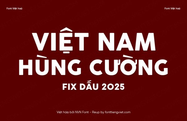 Font Việt hóa NVN Cocogoose Vintage 2 – Fix dấu 2025