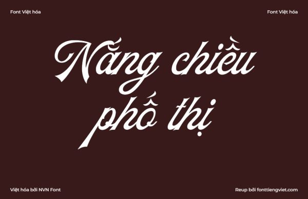 Font Việt hoá NVN Padlock Script