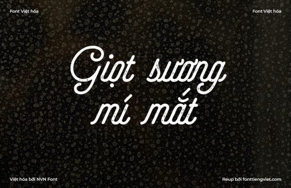 Font Việt hoá NVN Selfie Extra Bold Printed