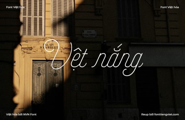 Font Việt hoá NVN Selfie Light