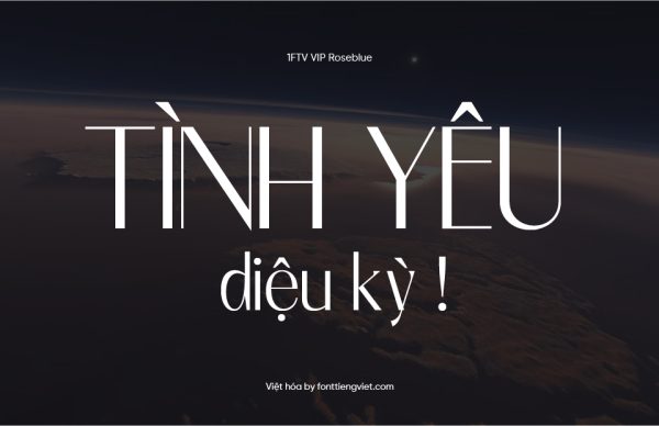 Font việt hóa 1FTV VIP Roseblue