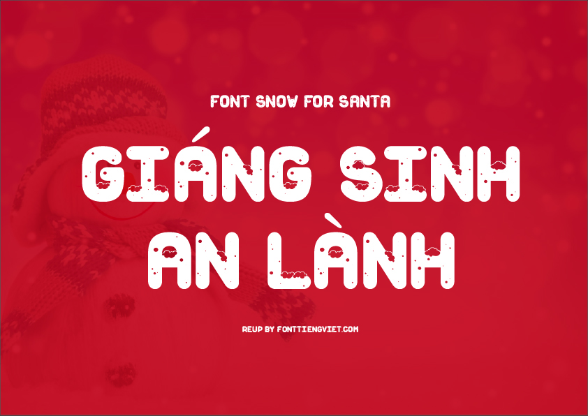 Font việt hóa MTD Snow For Santa – Giáng sinh 1 Font việt hóa MTD Snow For Santa – Giáng sinh