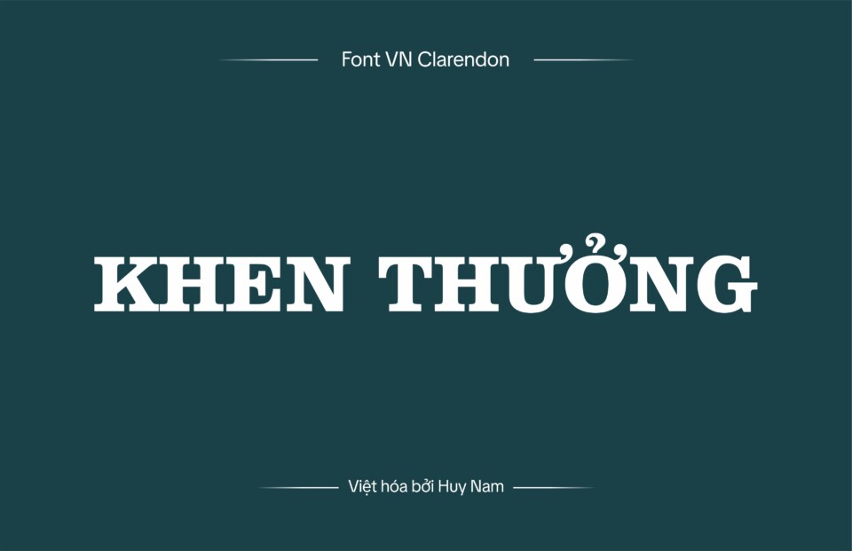 Font Việt hóa VN Clarendon 1 Font Việt hóa VN Clarendon