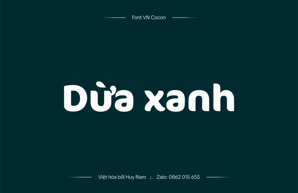 Font Việt hóa VN Cocon 1 Font Việt hóa VN Cocon