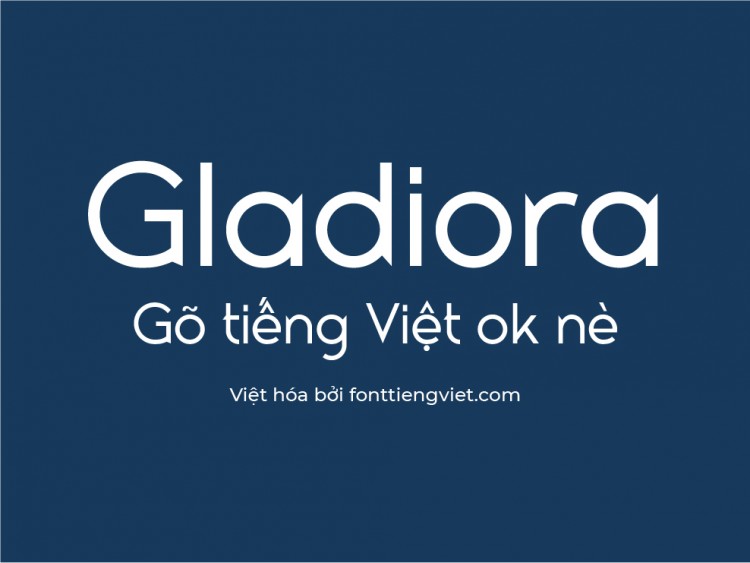 Font việt hóa 1FTV Gladiora 1 Font việt hóa 1FTV Gladiora