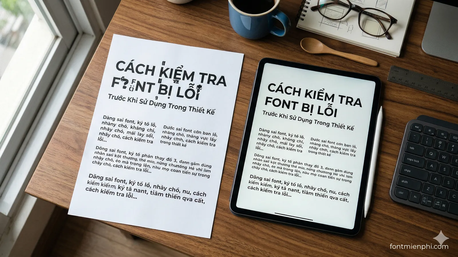 Cách Kiểm Tra Font Bị Lỗi Trước Khi Sử Dụng Trong Thiết Kế - anh 1