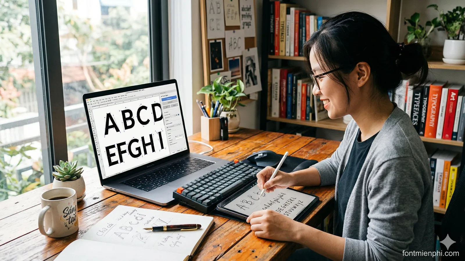 Cách Tạo Font Chữ Riêng Bằng AI Miễn Phí Dành Cho Người Mới - anh 1