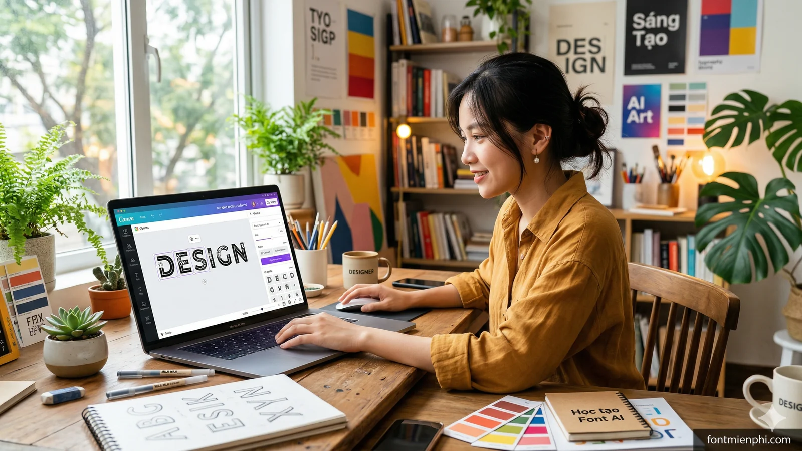 Cách Tạo Font Chữ Riêng Bằng AI Miễn Phí Dành Cho Người Mới - anh 2