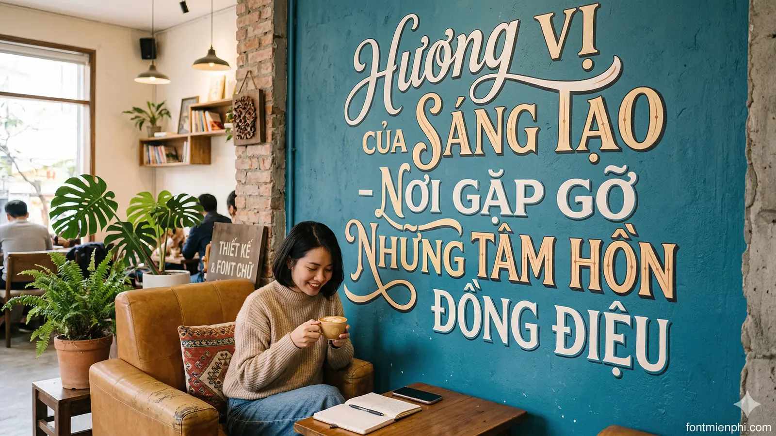 Font Chữ Phù Hợp Cho Quán Cafe Trà Sữa Giúp Thiết Kế Thu Hút Khách - anh 3