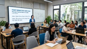 Font Danh Cho Giao Duc Phu Hop Thiet Ke Slide Va Tai Lieu anh ai dien