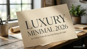 Font Luxury Minimal 2026 Xu Huong Thiet Ke Cao Cap ang Len Ngoi anh ai dien