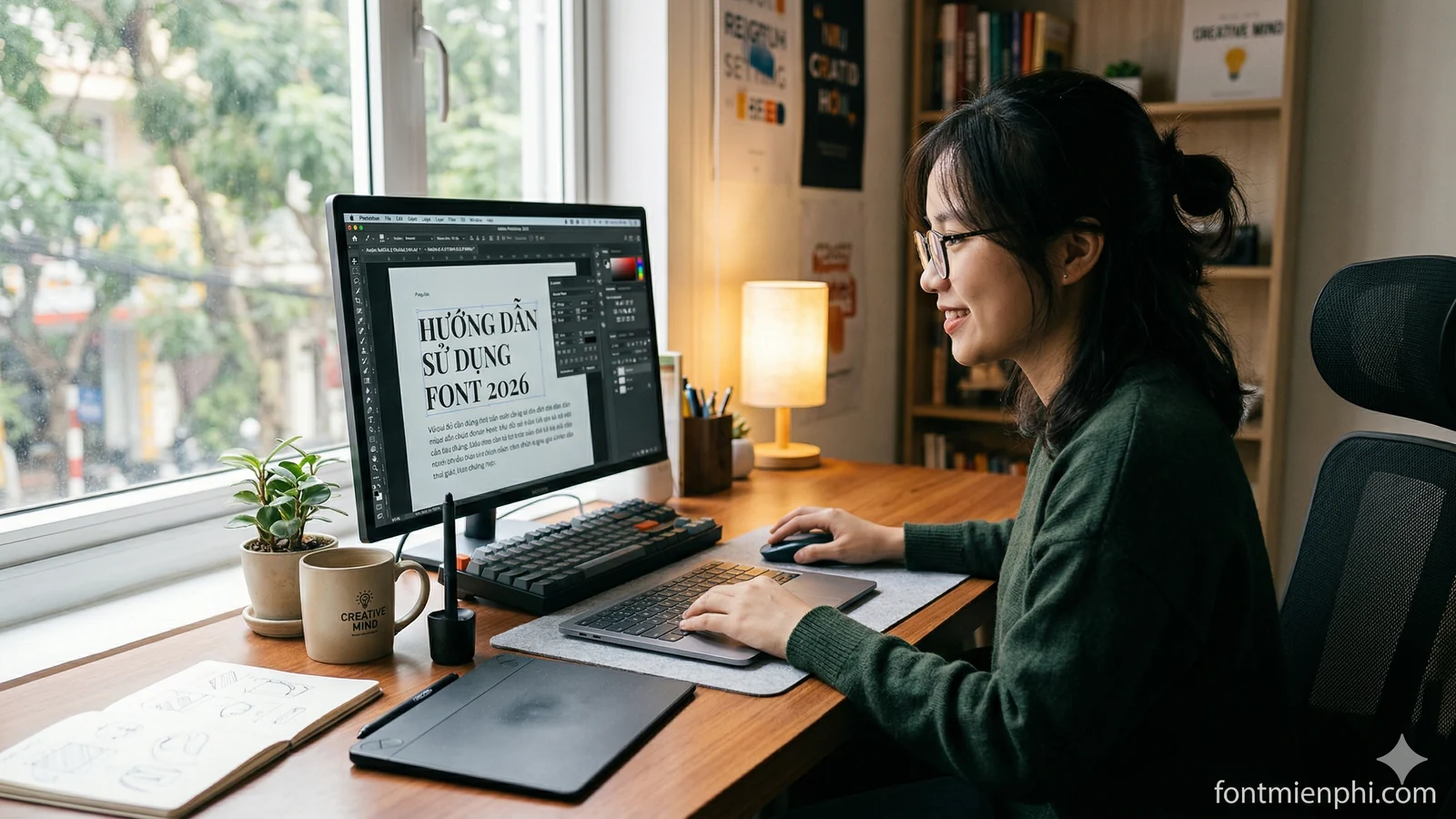 Hướng Dẫn Sử Dụng Font Trong Photoshop Chuẩn Designer 2026 - anh 1