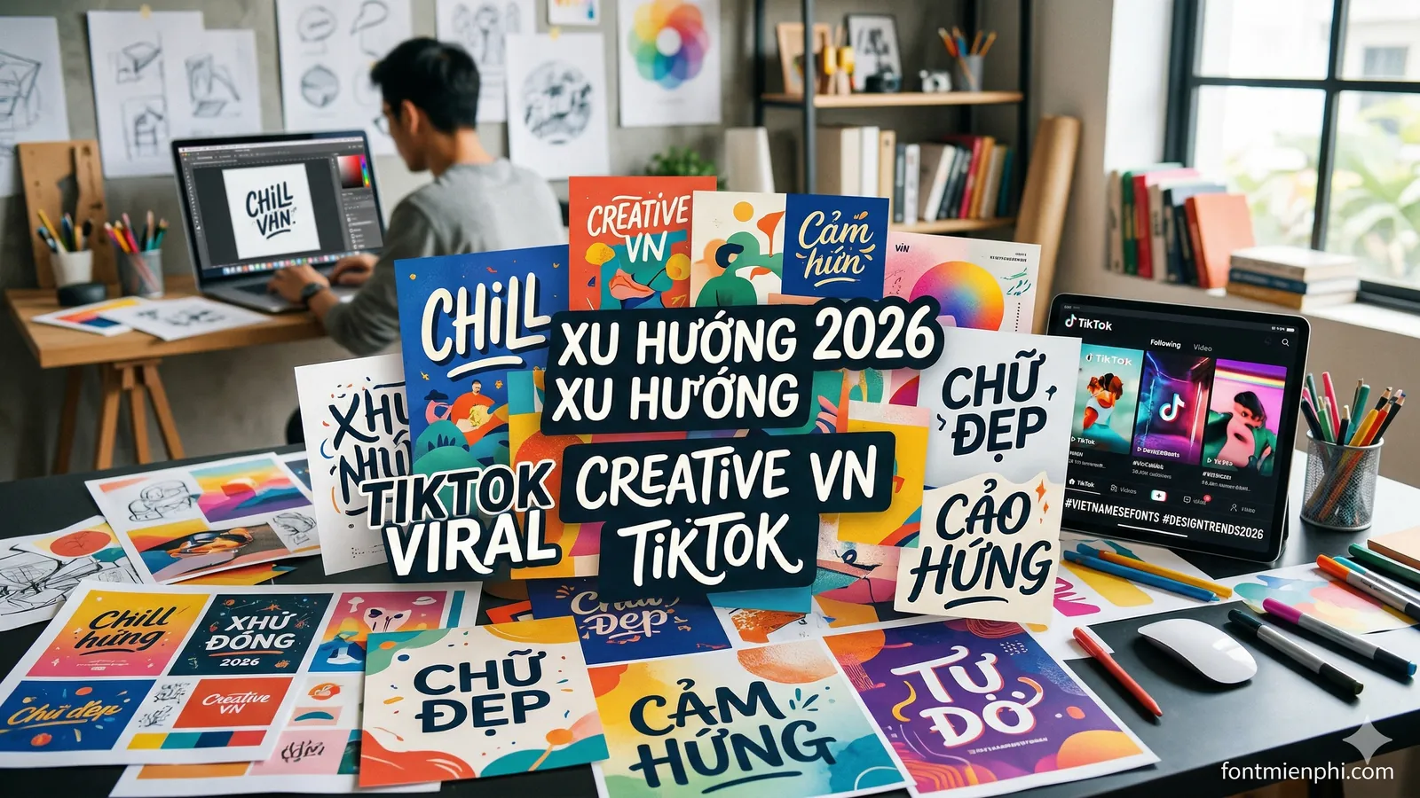 Những Font Việt Hóa Đang Viral Trên TikTok 2026 Mà Designer Không Nên Bỏ Lỡ - anh 1