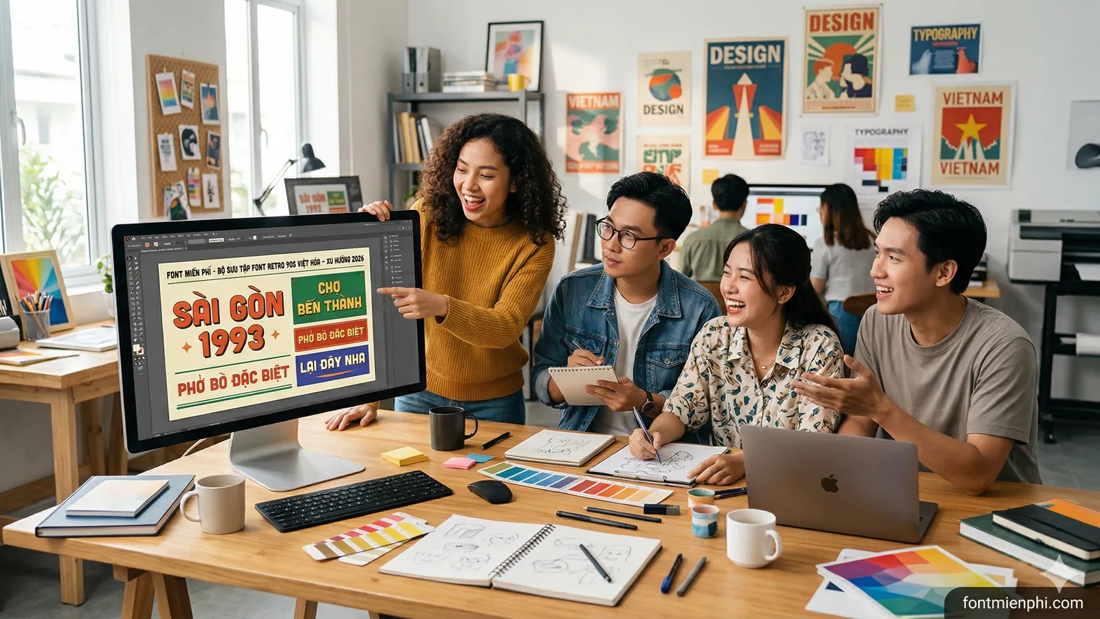 Top Font Retro 90s Việt Hóa Đang Trend Trở Lại Trong Thiết Kế 2026 - anh 3