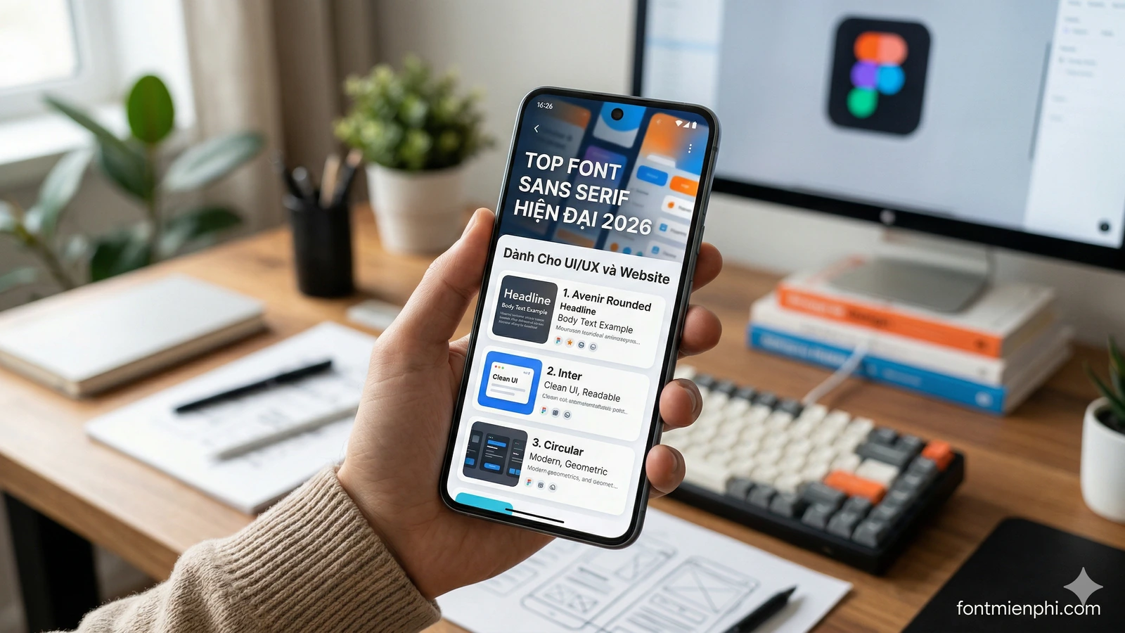 Top Font Sans Serif Hiện Đại 2026 Dành Cho UI UX Và Website - anh 1