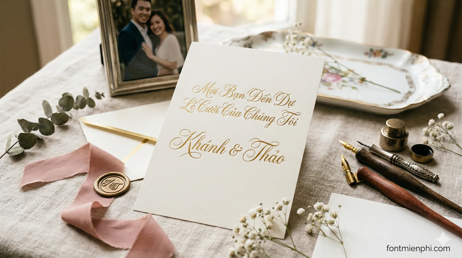 Top Font Script Viet Hoa Hot Trend 2026 Danh Cho Thiet Ke Thiep Va Poster anh 1