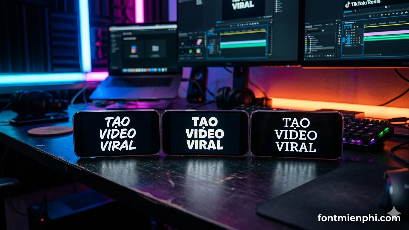 Top Font Việt Hóa Dùng Cho Video TikTok Reels Viral 2026 - anh 3