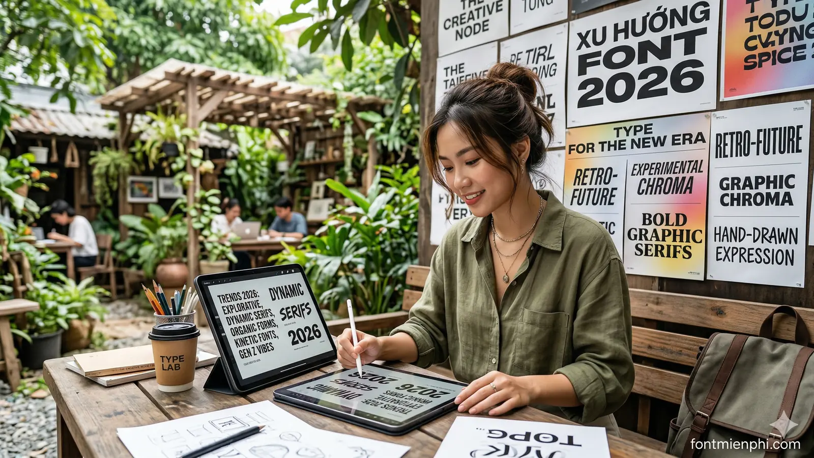 Xu Hướng Font Thiết Kế 2026 Được Gen Z Và Creator Sử Dụng Nhiều Nhất - anh 3