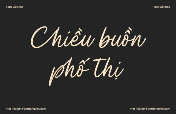 Font Việt hoá 1FTV VIP Billie James – Brush