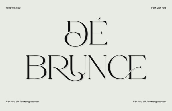 Font Việt hóa 1FTV VIP De Brunce
