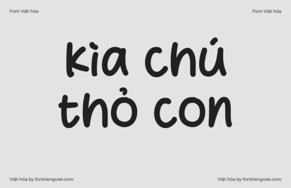 Font Việt hoá 1FTV Welcome Darling