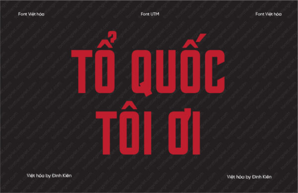 Font Việt hóa UTM Horizon – Quốc khánh Đại lễ Giải phóng