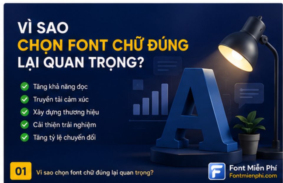 Nguyên tắc chọn & phối font chữ đẹp giúp thiết kế thêm chuyên nghiệp 1 Nguyên tắc chọn & phối font chữ đẹp giúp thiết kế thêm chuyên nghiệp