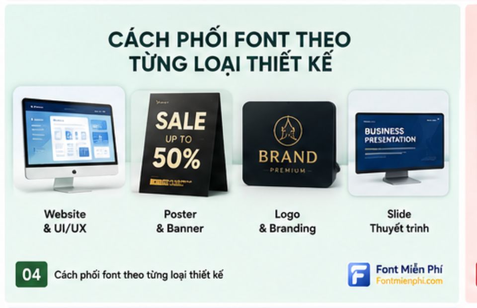 Nguyên tắc chọn & phối font chữ đẹp giúp thiết kế thêm chuyên nghiệp 4 Nguyên tắc chọn & phối font chữ đẹp giúp thiết kế thêm chuyên nghiệp