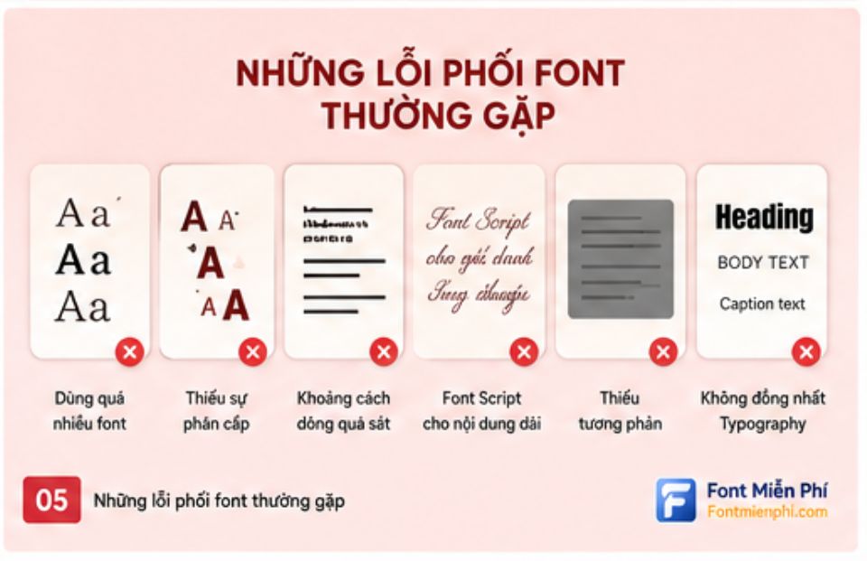 Nguyên tắc chọn & phối font chữ đẹp giúp thiết kế thêm chuyên nghiệp 5 Nguyên tắc chọn & phối font chữ đẹp giúp thiết kế thêm chuyên nghiệp