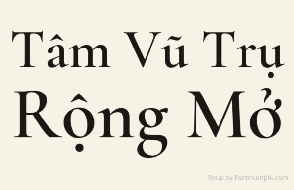 Font việt hóa Cormorant Garamond