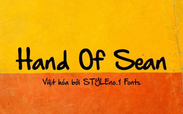 Font chữ vui vẻ, dễ thương, hoạt hình cho lĩnh vực trẻ em, đồ ăn, fodd, cute SVN-Hand Of Sean Pro